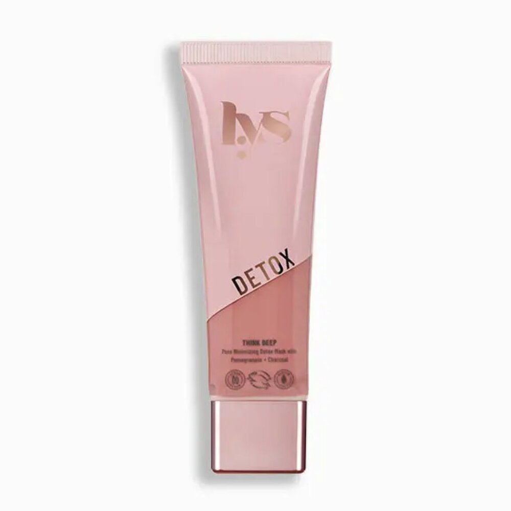 LYS Think Deep Pore Minimizing Detox Mask with Pomegranate + Charcoal 50g